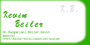 kevin beiler business card